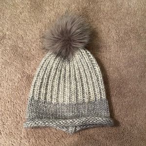 Grey winter hat